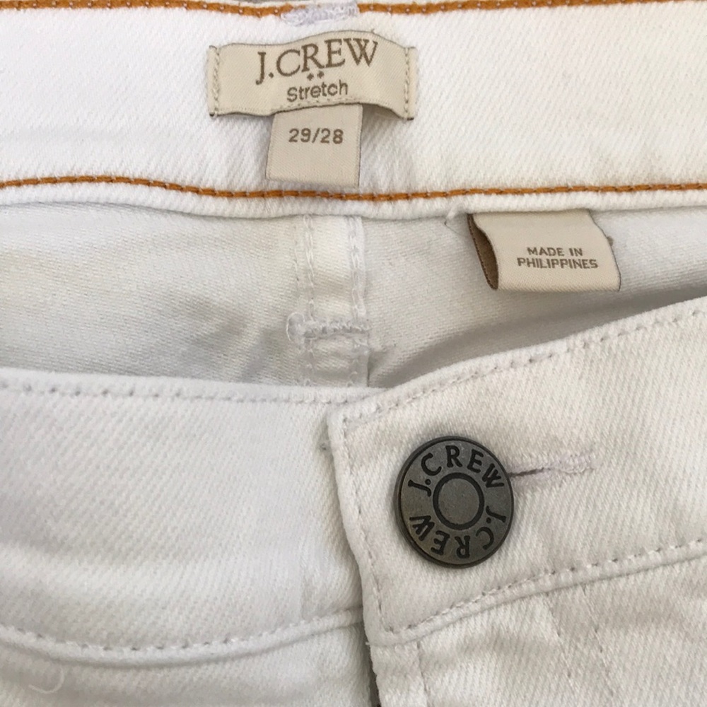J Crew Factory White Skinny Jeans Size 29